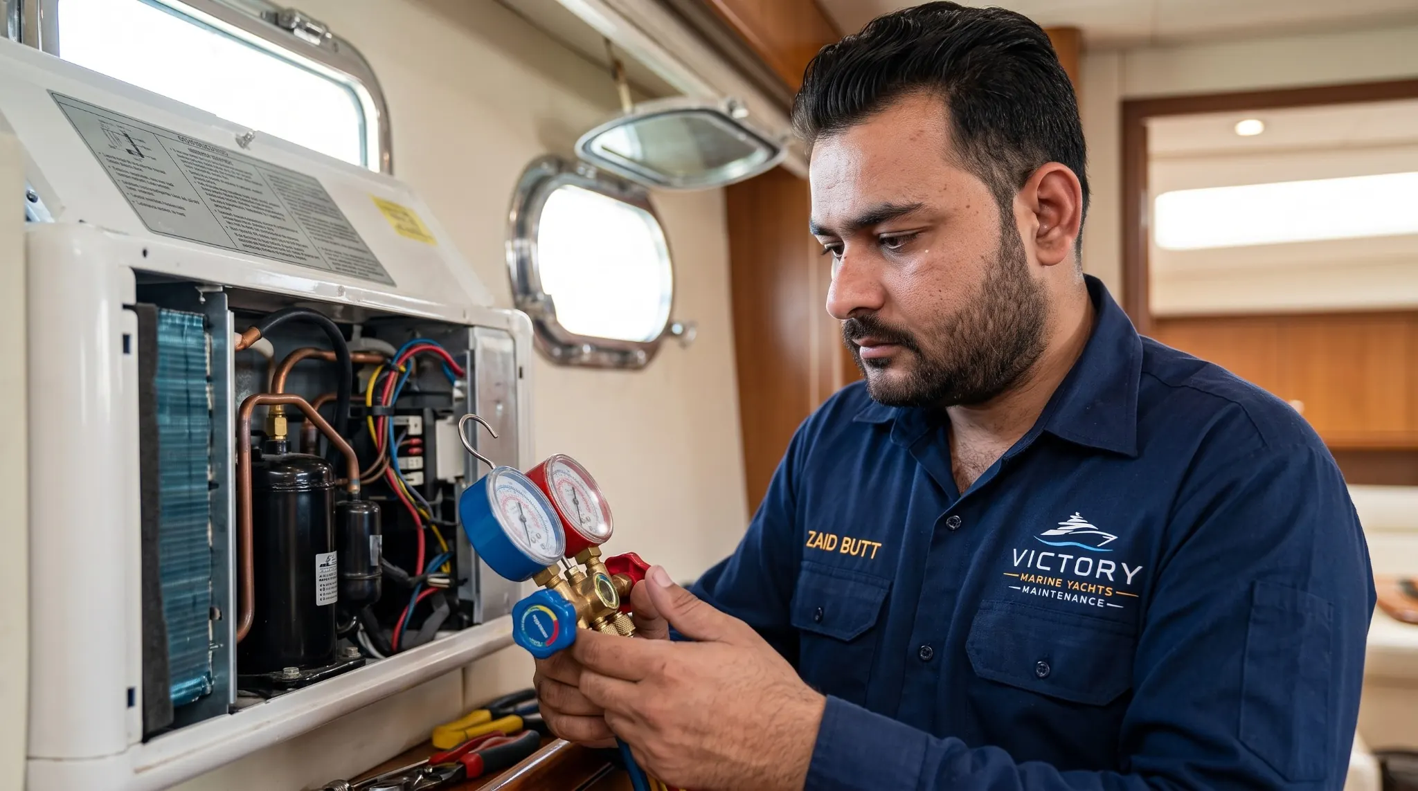 Air Conditioning — Victory Marine work