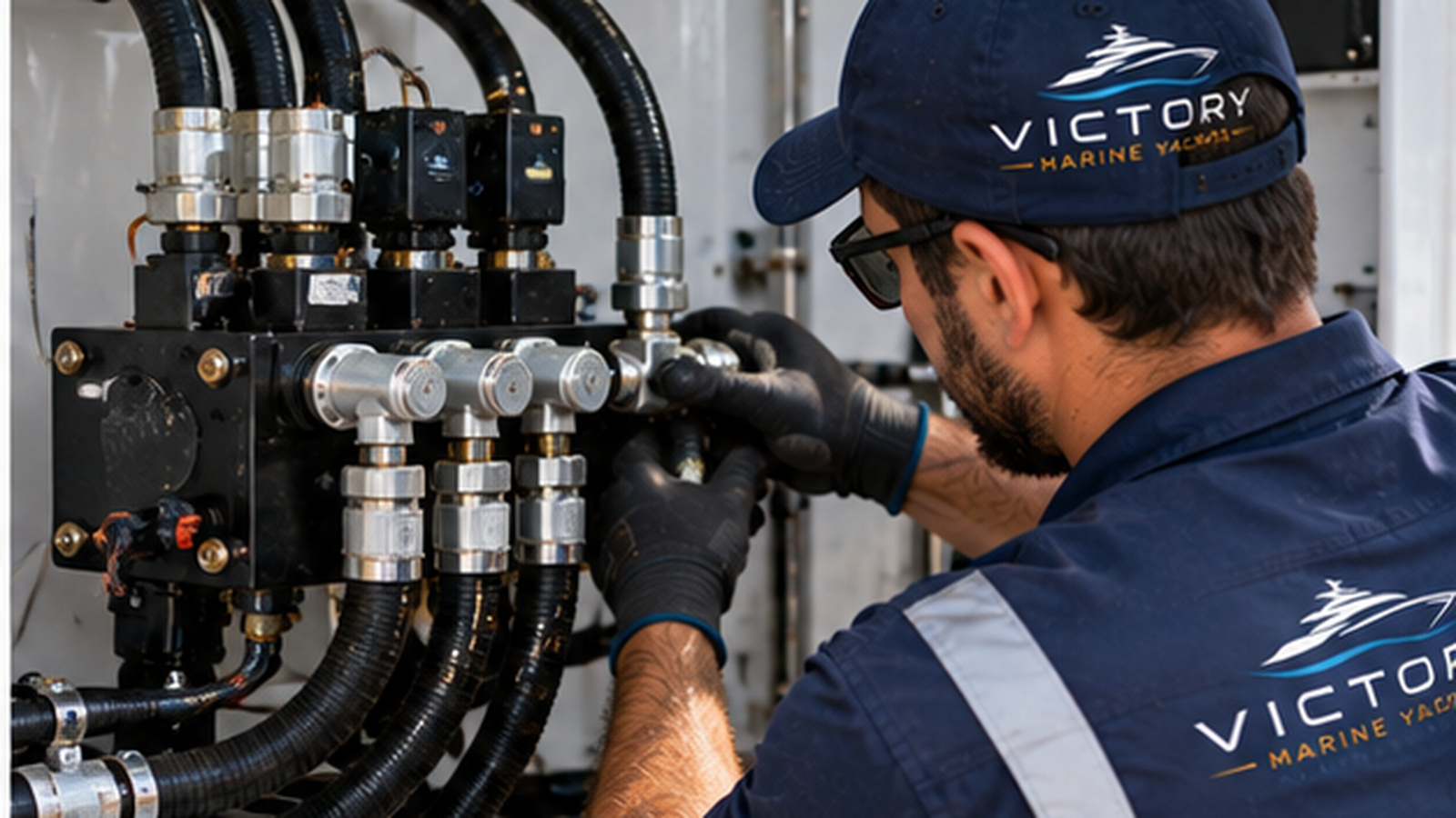 Hydraulic Repair — Victory Marine work 2