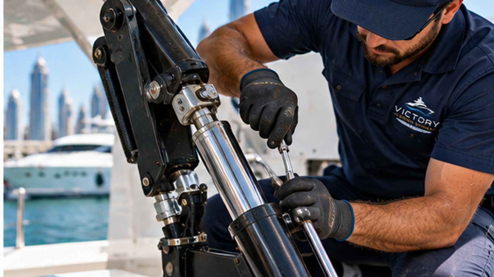 Hydraulic Repair — Victory Marine work 4